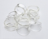 Preview: Set - 50 Stk. Nail Art Ringe transparent