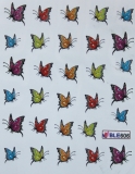 Sticker Schmetterling farbig