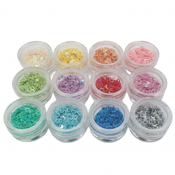 12 pcs Dazzling Hollow Flowers