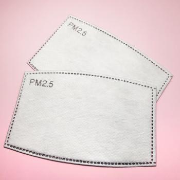 2 Stk. Ersatz Filter f. Maske , 5 Schichten PM 2,5 Aktivkohle Filter