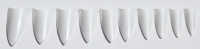 500 Stk. Stiletto-Tips, weiss, ohne Box