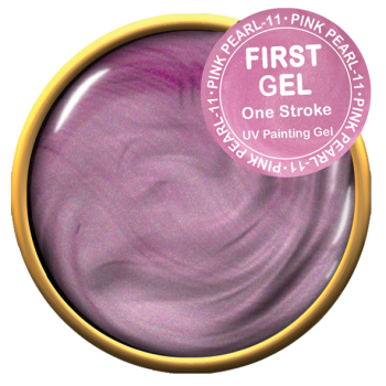First Gel Farbgel One Stroke, Pink Pearl-11, 5g