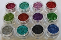 12 Stk. Laser Glitter Dust