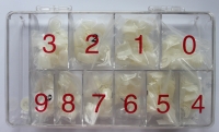 500 Stk. Fuss-Tips in der Box