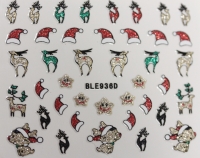 Sticker Glitter Rentiere