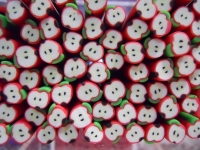 Soft Ceramic bar Fruits Appel red-white