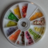 Soft Ceramic Fruits, in a circular disk