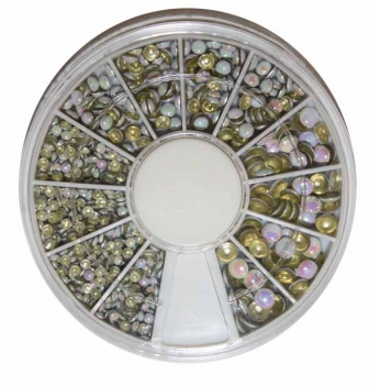 910959, 3D AB Color White Metallic Flake
