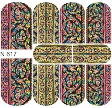 First Gel Nail Tattoo Sticker N 617
