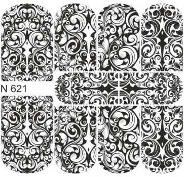 First Gel Nail Tattoo Sticker N 621