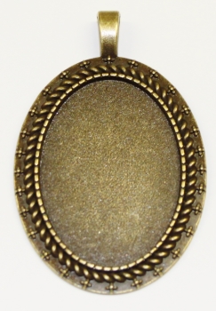 Anhänger old gold, Schmuck-Rohling