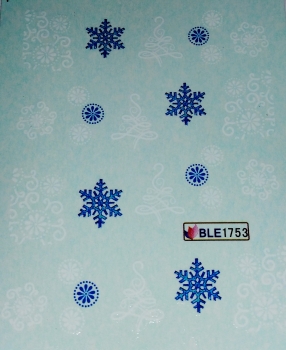 Nail Tattoo Christmas Schneeflocken