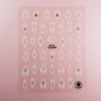 Nail Sticker, Spiegel-Rahmen 8,5x12 cm