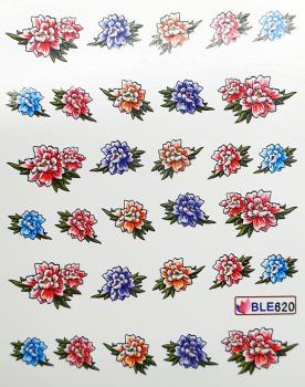 Sticker Blumen diverse Farben