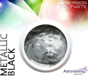 AN Impression Gel Paste Met. Black, 7 gr.