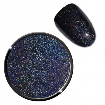 Holograpische Glitter- Black, 1 Stk. First Gel