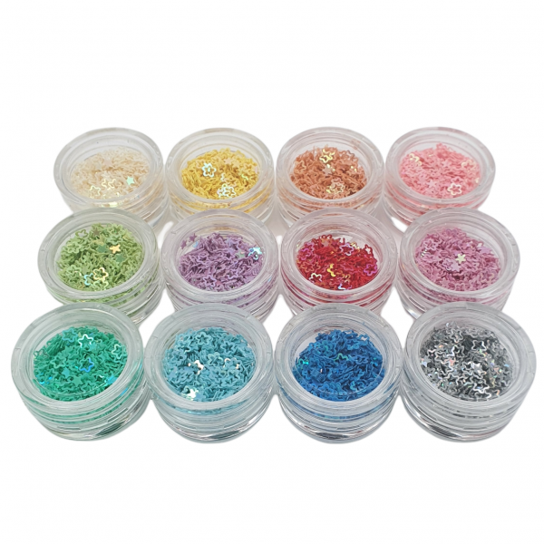 12 pcs Dazzling Hollow Flowers