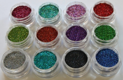 12 Stk. Laser Glitter Dust
