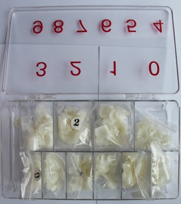 500 Stk. Fuss-Tips in der Box