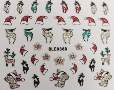 Sticker Glitter Rentiere