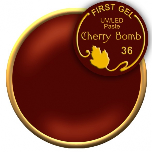 FIRST GEL Gelpaste UV/LED Cherry Bomb-36 , 5g.