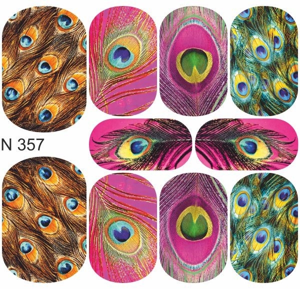 First Gel Nail Tattoo Sticker N 357