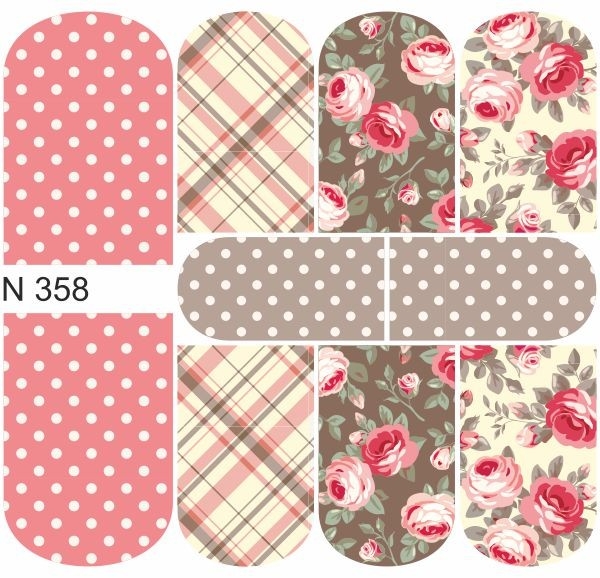 First Gel Nail Tattoo Sticker N 358