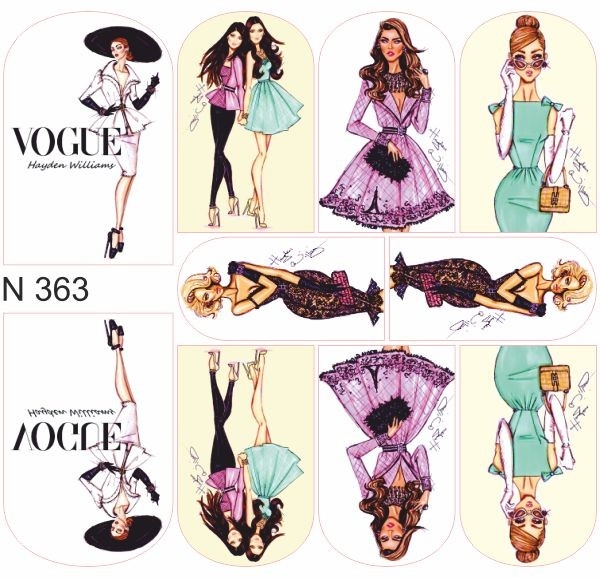 First Gel Nail Tattoo Sticker N363 VOGUE