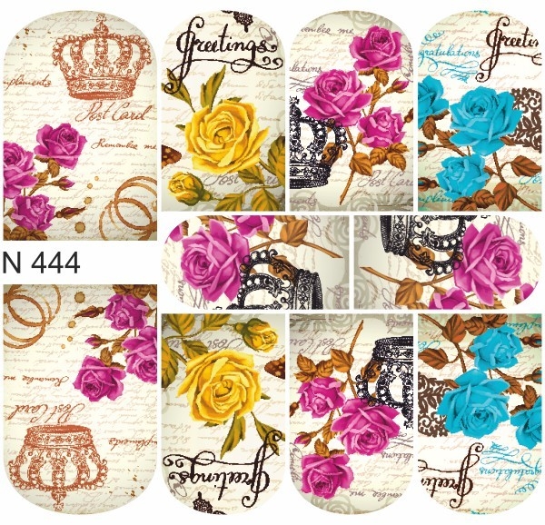 First Gel Nail Tattoo Sticker N 444