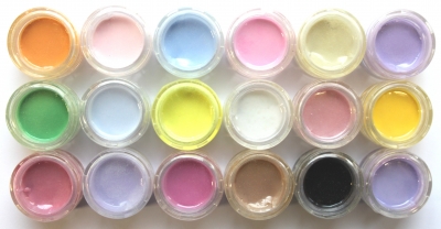 Acryl Powder Set, 18 Farben