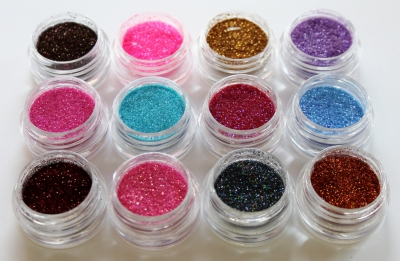 12 Stk. Laser Glitter Dust