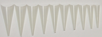 500 pcs Natural Triangle Stiletto Tips,  without box