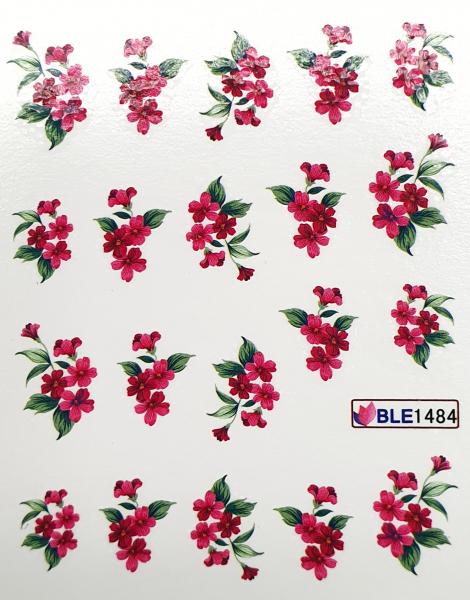 Sticker Blumen rosa