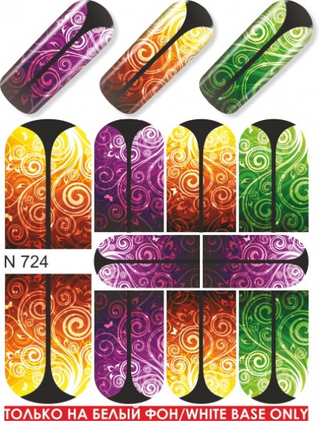 Nail Tattoo-Sticker, N 724
