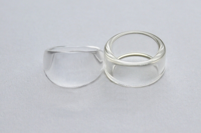 Set - 50 Stk. Nail Art Ringe transparent
