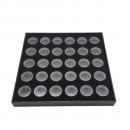 Display mit 30 Döschen(leer) für NAIL ART Präsentation, schwarz