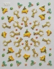 Sticker Weihnachten - Elch & Glocken