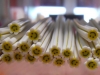 Fimo Stange Blumen-Smiley Weiss