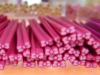 Fimo Stange Schleife rosa