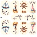 First Gel Nail Tattoo Sticker N 311