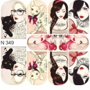 First Gel Nail Tattoo Sticker N 349