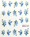 Sticker Blumen blue