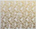 Sticker Ornament gold with Flower 1