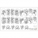 First Gel Nail Trafaret , FG-7