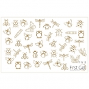 First Gel Nail Trafaret , FG-2