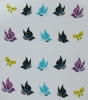 Sticker Schmetterling farbig